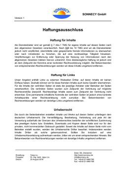 Haftungsausschluss