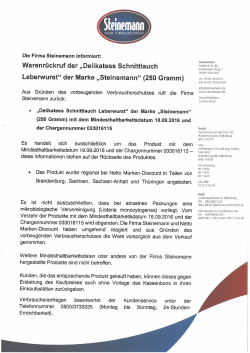 Steinemann GmbH Co.KG - Pressemitteilung 23.08.2016