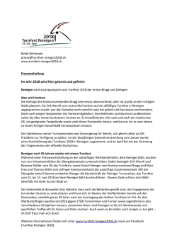 Im Jahr 2018 wird hier geturnt und gefeiert