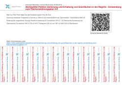 Abrisszettel Sicherung und Erhaltung von