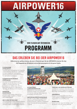Das Programm der AIRPOWER16 als PDF zum