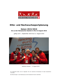 Elitesportplanung 2015-16