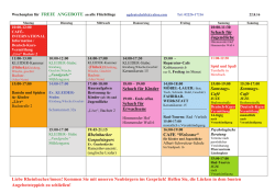 Übersicht freie Angebote für Flüchtlinge (pdf Datei)