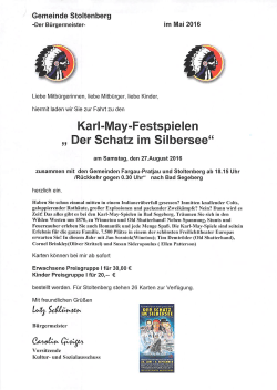 Karl-May-Festspielen - Gemeinde Stoltenberg
