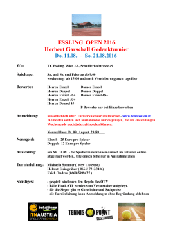Essling Open 2016