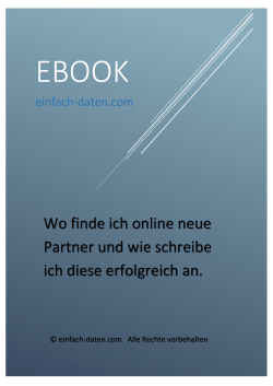 Gratis - vorab das Inhaltsverzeichnis
