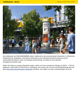 Berlin - DIE DRAUSSENWERBER