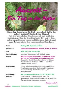 Ein Tag in der Natur