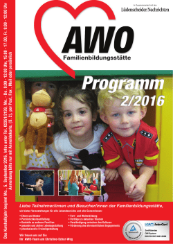 Programmheft - AWO Unterbezirk Hagen