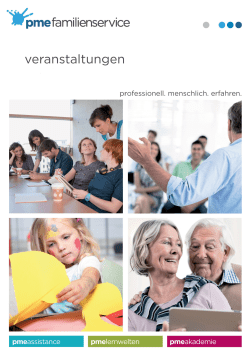 Flyer erstellen - pme Familienservice
