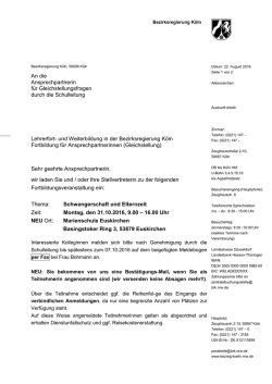 Gleichstellung - Bezirksregierung K&ouml;ln