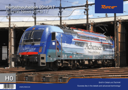 Herbstneuheiten 2016/17 Autumn News 2016/17