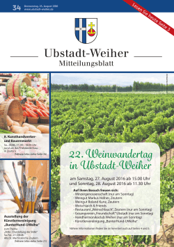 22.Weinwandertag i Ubstad -Weihe