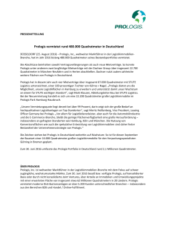 PM Prologis Vermietungen in Deutschland_25082016 - Kon-ii