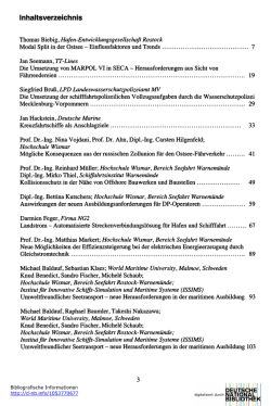 Inhaltsverzeichnis