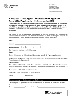 Herbstsemester 2016
