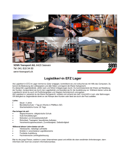 Logistiker/-in EFZ Lager