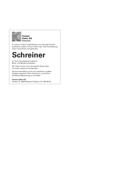 Schreiner - Ostjob.ch