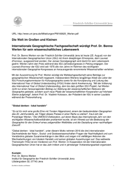 Die Welt im Gro&szlig;en und Kleinen Internationale Geographische