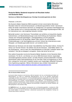 pressemitteilung - Deutsche Makler Akademie