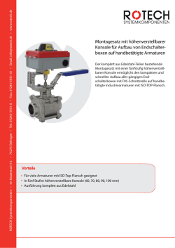 H&ouml;henverstellbarer Montagesatz