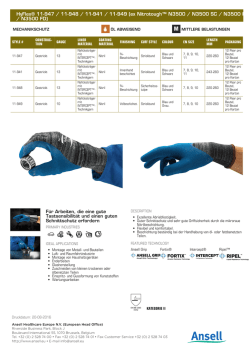 HyFlex&reg; 11-947 / 11-948 / 11-941 / 11-949 (ex