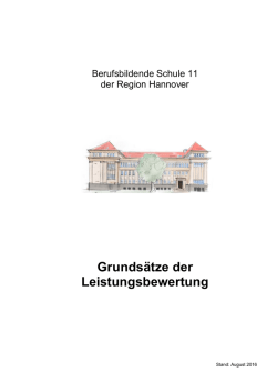 Grunds&auml;tze der Leistungsbewertung