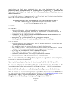 Institutssekret&auml;rin IIb KV, Institut f&uuml;r Betriebliche und