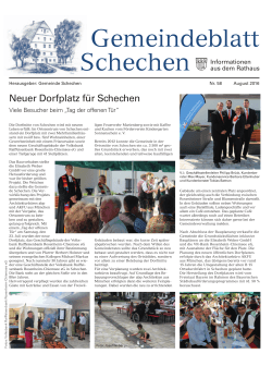 Gemeindeblatt August 2016