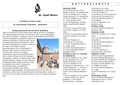 21.08.-28.08. - St. Josef Moers