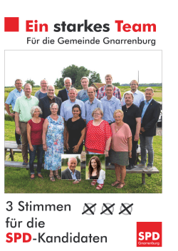 Ein starkes Team - SPD - Ortsverein Gnarrenburg