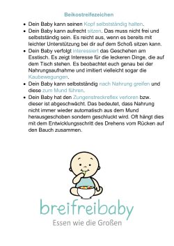 Beikostreifezeichen