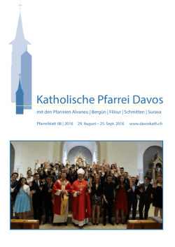 Pfarreiblatt September 2016