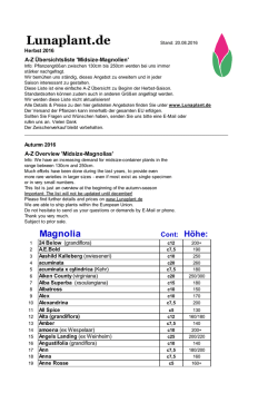 List medium sized mags Autumn 2016 - Master