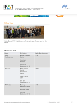 IFAT on Tour