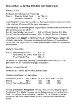 Merkblatt Marienwallfahrt