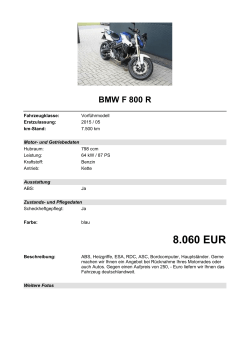 Detailansicht BMW F 800 R