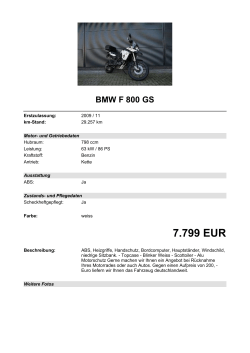 Detailansicht BMW F 800 GS