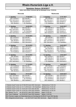 RHL Spielplan als PDF