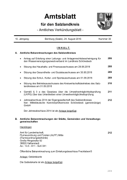 Amtsblatt - Salzlandkreis