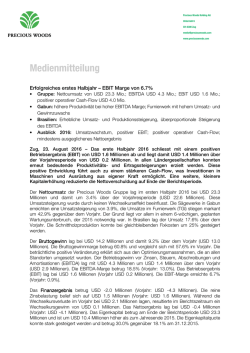 Medienmitteilung 23.08.16