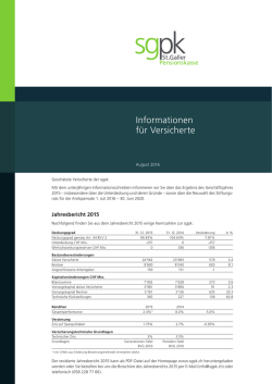 Informationen f&uuml;r Versicherte