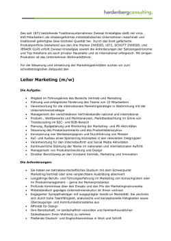 Jobprofil als PDF - Hardenberg Consulting