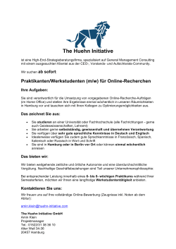 The Huehn Initiative - Freie Universität Berlin