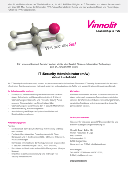 IT Security Administrator (m/w)