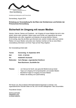 Sicherheit im Umgang mit neuen Medien