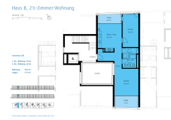 Haus B, 2&frac12;-Zimmer-Wohnung