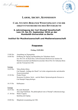 Programm (*) - Humboldt-Universität zu Berlin