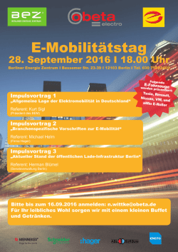 E-Mobilit&auml;tstag