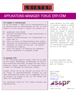 applikations-manager fokus erp/crm - s-p.ch